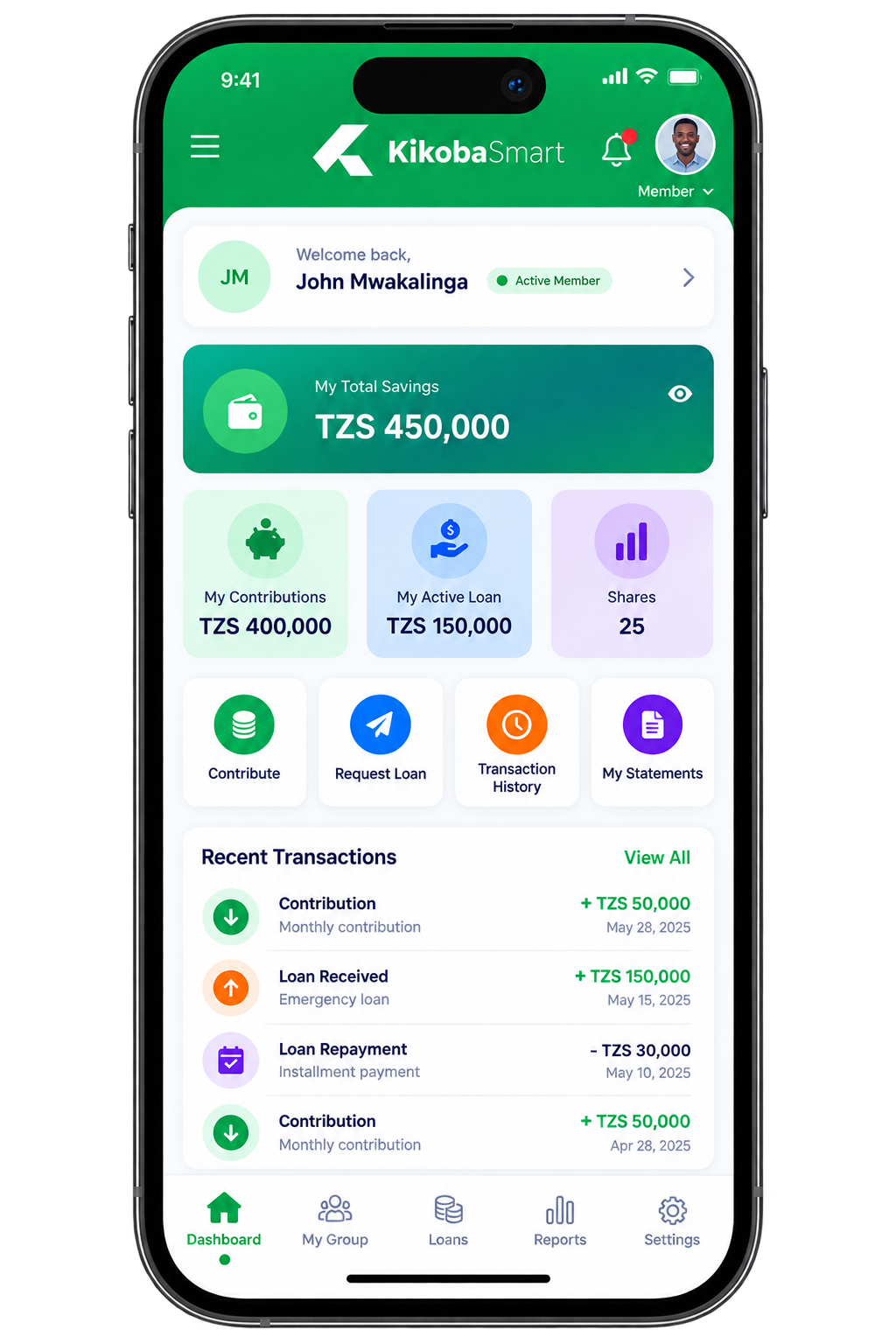 Kikoba Smart Mobile App